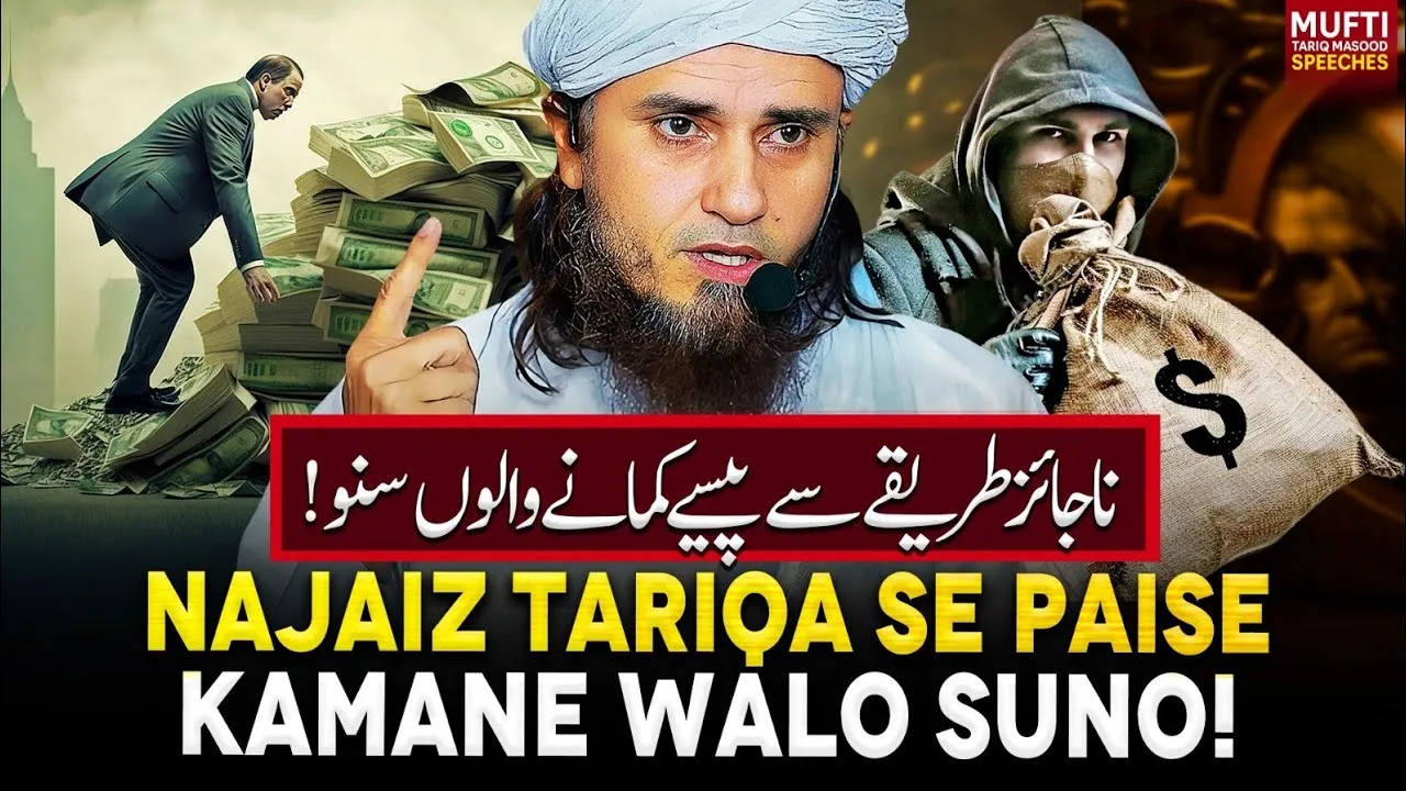 Najaiz Tariqa Se Paisa Kamane Walo Suno   | Mufti Tariq Masood Speeches